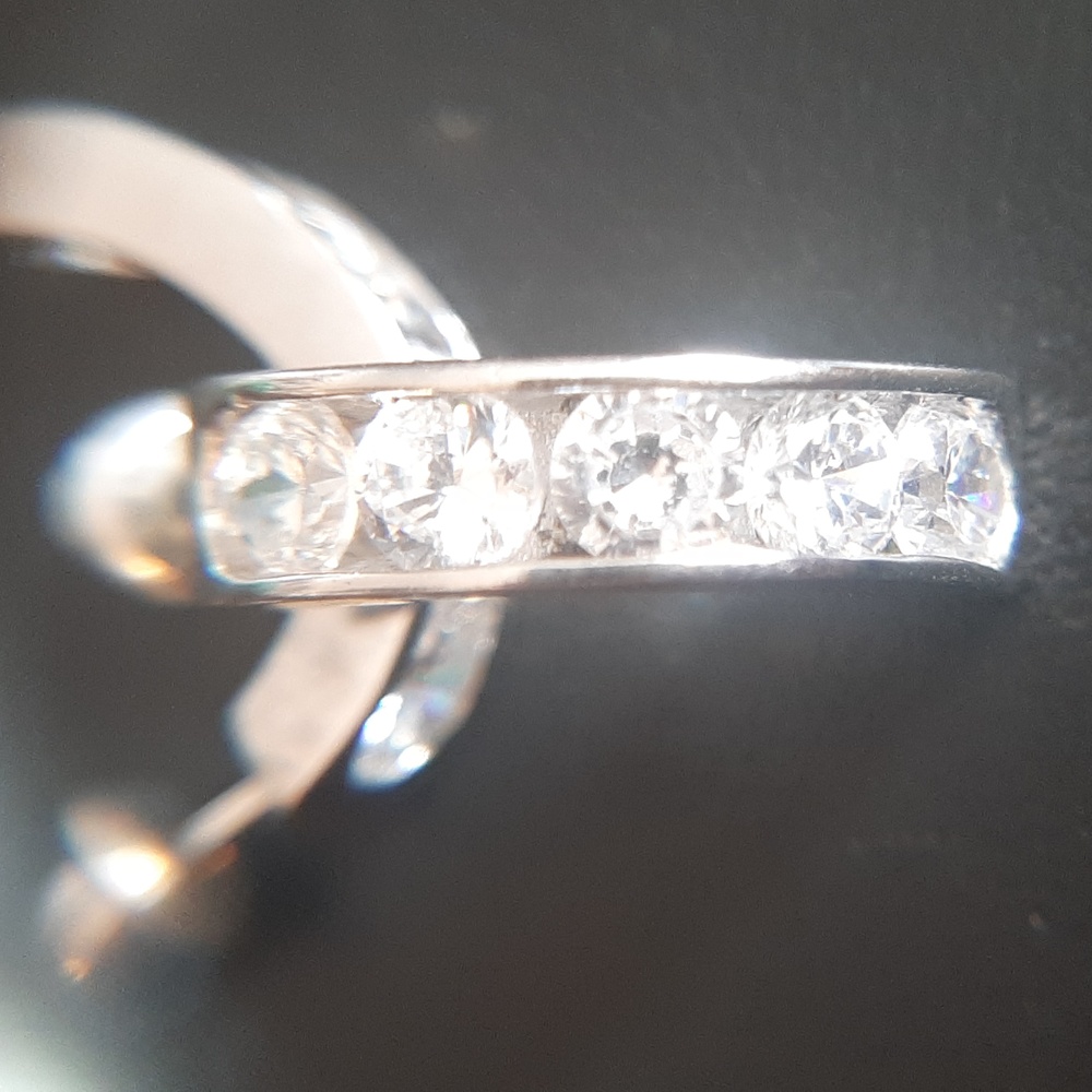 Sterling C&A cz earrings